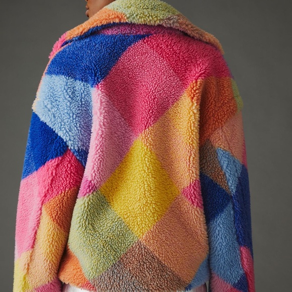 [BLANKNYC] Colorblock Teddy Coat - Picture 3 of 5